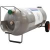 imageFlame King 100LB Empty Propane Tank with Wheels Horizontal ampamp Vertical LP Cylinder with Builtin Gauge for Fire Tables Fire Pits Patio Heaters Barbeques Lunch Trucks Weed Torches ampamp Truck Campers