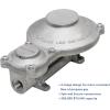 imageFlame King 160000 BTU Vertical Mounted 2Stage Propane LP Regulator for RVs Vans Trailers Campers 100LB Tanks ASME Tanks Generators300 000 BTU