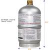 imageFlame King 1LB Empty Aluminum Propane Cylinder Tank  CorrosionResistant and RustFree Great for Camping and Small AppliancesAluminum Tank