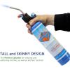 imageFlame King 1LB Empty Aluminum Propane Cylinder Tank  CorrosionResistant and RustFree Great for Camping and Small AppliancesSteel Blue Tank