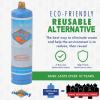 imageFlame King 1LB Empty Aluminum Propane Cylinder Tank  CorrosionResistant and RustFree Great for Camping and Small AppliancesSteel Blue Tank