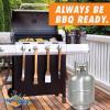 imageFlame King 20LB Aluminum Propane Tank with Gauge ampamp OPD Valve CorrosionResistant and RustFree Lightweight Great for Marine Applications Grills and BBQs Camping Fishing ampamp Outdoor Activities