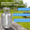 imageFlame King 20LB Aluminum Propane Tank with Gauge ampamp OPD Valve CorrosionResistant and RustFree Lightweight Great for Marine Applications Grills and BBQs Camping Fishing ampamp Outdoor Activities
