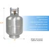 imageFlame King 20LB Aluminum Propane Tank with Gauge ampamp OPD Valve CorrosionResistant and RustFree Lightweight Great for Marine Applications Grills and BBQs Camping Fishing ampamp Outdoor Activities
