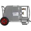 imageFlame King 20LB Empty Propane Tank with Wheels Horizontal ampamp Vertical LP Cylinder with Builtin Gauge for Fire Tables Fire Pits Patio Heaters Barbeques Lunch Trucks Weed Torches ampamp Truck Campers
