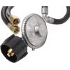 imageFlame King 2Ft YSplitter Propane Regulator Double Hose Outlet Fits Type1 QCC1 Tank Connections for BBQ Grills with Side Burner