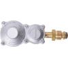 imageFlame King 300000 BTU Horizontal Mounted 2Stage Propane LP Regulator with POL for RVs Vans Trailers Campers 100LB Tanks ASME Tanks Generators160 000 BTU
