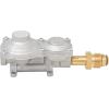imageFlame King 300000 BTU Horizontal Mounted 2Stage Propane LP Regulator with POL for RVs Vans Trailers Campers 100LB Tanks ASME Tanks Generators160 000 BTU