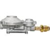 imageFlame King 300000 BTU Horizontal Mounted 2Stage Propane LP Regulator with POL for RVs Vans Trailers Campers 100LB Tanks ASME Tanks Generators300 000 BTU