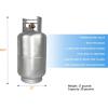imageFlame King 30LB Aluminum Propane Tank with Gauge ampamp OPD Valve CorrosionResistant and RustFree Lightweight Great for Marine Applications Grills and BBQs Camping Fishing ampamp Outdoor Activities