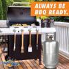 imageFlame King 30LB Aluminum Propane Tank with Gauge ampamp OPD Valve CorrosionResistant and RustFree Lightweight Great for Marine Applications Grills and BBQs Camping Fishing ampamp Outdoor Activities