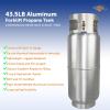 imageFlame King 435LB Aluminum Forklift Propane Tank with Gauge CorrosionResistant and RustFree DOT and TC Compliant Lightweight RuggedDesigned