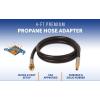 imageFlame King 48inch Propane Thermo Plastic Hose Assembly 14quot Male Quick Disconnect Plug  38quot Female Flare Swivel with 14quot ID Hose for RV Van and Trailer48 Inch