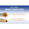 imageFlame King 48inch Propane Thermo Plastic Hose Assembly 14quot Male Quick Disconnect Plug  38quot Female Flare Swivel with 14quot ID Hose for RV Van and Trailer72 Inch