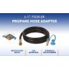 imageFlame King 48inch Propane Thermo Plastic Hose Assembly 14quot Male Quick Disconnect Plug  38quot Female Flare Swivel with 14quot ID Hose for RV Van and Trailer72 Inch