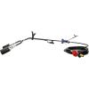 imageFlame King 500000 BTU X 2 Torch Heads Dual Heads Heavy Duty Weed Burner Self Igniting Large Wide Barrels 16FT Hose Regulator Assembly 40 inches Long