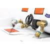 imageFlame King 59 Gallon ASME Horizontal Steel Propane Tank with Remote Fill and Bleeder Fittings Pressure Relief Valve and Solenoid Service Valve