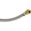 imageFlame King 5FT Universal QCC1 LowPressure Propane Regulator with Stainless Steel Braided Hose for Most LP Gas Grills Heaters and Fire Pit Tables 38quot Female Flare Nut