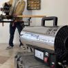 imageFlame King 60000 BTU Portable Propane Forced Air Heater Outdoor Great for Jobsite Construction Garage Patio Stainless Steel