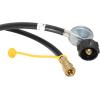 imageFlame King 90 Degree LowPressure Propane Gas Regulator Hose with Quick Connect for RVs Grills Heaters Burners 6 Feet  LPRH68 Feet 96 inches