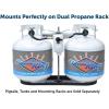 imageFlame King ACR2a 2Stage Auto Changeover LP Propane Gas Regulator for RVs Vans and Trailers Without Pigtails