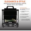 imageFlame King ALOGFIRE Propane Ambiance Log Fireplace Heater Clean and Smokeless Dancing Flames Indoor and Outdoor Use for Campers Patios and Workshops