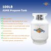 imageFlame King CYL100ASME 100Pound ASME Propane Tank MultiValves with Accurate Gas Level Gauge100 LB ASME