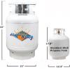 imageFlame King CYL100ASME 100Pound ASME Propane Tank MultiValves with Accurate Gas Level Gauge100 LB ASME