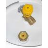 imageFlame King CYL100ASME 100Pound ASME Propane Tank MultiValves with Accurate Gas Level Gauge100 LB ASME