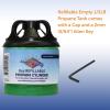 imageFlame King FK05LB2 12LB Refillable Empty Propane Cylinder Tank for Small Propane Lamps Lanterns and Camp Stoves 2pack