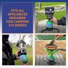 imageFlame King FK05LB2 12LB Refillable Empty Propane Cylinder Tank for Small Propane Lamps Lanterns and Camp Stoves 2pack
