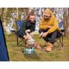 imageFlame King FKAD010CGA MultiUse Portable Propane HeaterCooker 15000 BTU for Camping Ice Fishing and Backpacking Trips Silver