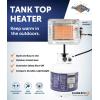 imageFlame King GS4200EP 13000 BTU Propane Tank Top Heater Great for Outdoor Jobs Construction Sites Campsites Thawing and Heating Purposes Silver