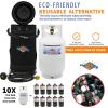 imageFlame King Gas Hauler Kit  Insulated Protective Carry Case 10LB Propane Tank and Adapter Hose for Camping and Outdoor Adventures