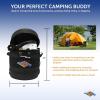 imageFlame King Gas Hauler Kit  Insulated Protective Carry Case 3LB Propane Tank and Adapter Hose for Camping and Outdoor Adventures BlackWhite