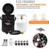 imageFlame King Gas Hauler Kit  Insulated Protective Carry Case 5LB Propane Tank and Adapter Hose for Camping and Outdoor Adventures BlackWhite