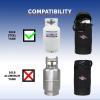 imageFlame King Gas Hauler Kit  Insulated Protective Carry Case for 10LB Propane Tank Plus Adapter Hose for Camping and Outdoor Adventures