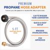 imageFlame King Gas Hauler Pro Kit  Insulated Protective Carry Case 10LB Propane Tank and 5FT Adapter Hose for Camping and Outdoor Adventures