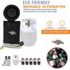imageFlame King Gas Hauler Pro Kit  Insulated Protective Carry Case 5LB Propane Tank with Builtin Gauge and 5FT Adapter Hose for Camping and Outdoor Adventures