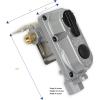 imageFlame King KT18ACR2SS 2Stage Auto Changeover LP Propane Gas Regulator with Two 18inch Steel Braided Pigtail Hoses for RVs Vans Trailers