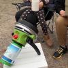 imageFlame King Portable Propane Gas Outdoor Heater with Piezo Electric Start for Camping Garage Ice Fishing Patio and Tabletop Green SmallSmall
