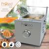 imageFlame King Proleo Tabletop Propane Deep Fryer with Oil Thermometer 25 Gallons Capacity with 5FT Propane Regulator Hose
