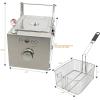 imageFlame King Proleo Tabletop Propane Deep Fryer with Oil Thermometer 25 Gallons Capacity with 5FT Propane Regulator Hose