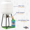 imageFlame King Propane Refill Stand for 1LB Camping Refillable Tank Cylinders fits Standard 20Lb Propane Tanks