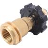 imageFlame King Propane Tank Adapter POL to QCC1 Type Converts Propane Tank from Old to New Connection