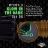 imageFlame King Propane Tank Gauge Level Indicator Gas Pressure Meter Color Coded ampamp Glows in The Dark Universal for All Cylinders Solid Brass 2PackPropane Tank Gauge 2pack