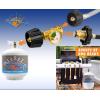 imageFlame King Propane Tank Gauge Level Indicator Leak Detector Gas Pressure Meter Color Coded ampamp Glow in the Dark Universal for Cylinder BBQ Gas Grill RV Camper Heater and More Appliances Brass