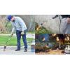 imageFlame King Propane Torch Kit Heavy Duty Weed Burner 340000 BTU with Battery Operated Igniter Self Igniting with 10Ft Hose Regulator Assembly340K BTU  Piezo Igniter
