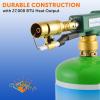 imageFlame King Propane ampamp Mapp Gas Blow Torch 27000 BTU w SelfIgniter for Searing Soldering and as Fire Starter