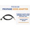 imageFlame King RV Van Trailer Dual Quick Connect Hose LP Gas Only 72 Inch 14 Inch ID  10039572  Black72 Inch